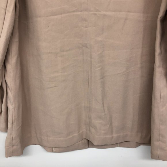 Nordstrom's Chelsea28 Beige Pale Pink Oversized lightweight Blazer size LG - Picture 13 of 16